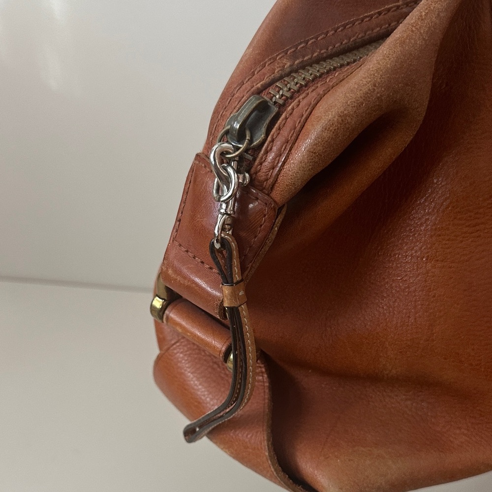 Madewell • Brown Leather Satchel Handbag - Picture 6 of 12
